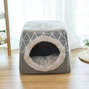 VillaPet™ | Casa-Cama Fechada Quente para Gatos e Cães no Inverno
