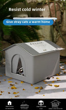 OutdoorWarm™ | Casinha Impermeável Dobrável para Gatos e Cães ao Ar Livre — Inverno