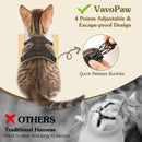SafeWalk™ | Peitoral de Malha com Guia para Gatos e Cães Pequenos