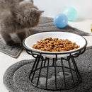 NordicPaw™ | Tigela de Cerâmica Nórdica com Pé Alto para Gatos e Cães
