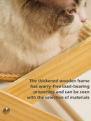 ReclineKat™ | Sofá Reclinável de 4 Posições com Arranhador Sisal para Gatos