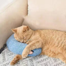 MoonPillow™ | Almofada Meia-Lua de Proteção Cervical para Gatos — Pisando no Leite