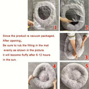 DonutBed™ | Cama Redonda Donut de Pelúcia Quente para Cães e Gatos