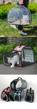 BubblePet™ | Mochila Transportadora Dobrável com Visor Transparente para Pets
