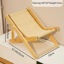 ReclineKat™ | Sofá Reclinável de 4 Posições com Arranhador Sisal para Gatos