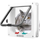 FlipPet™ | Porta Basculante com Trava 4 Vias para Gatos e Cães