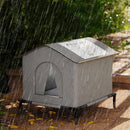 OutdoorWarm™ | Casinha Impermeável Dobrável para Gatos e Cães ao Ar Livre — Inverno