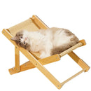 ReclineKat™ | Sofá Reclinável de 4 Posições com Arranhador Sisal para Gatos