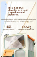 TravelPet™ | Mochila Mala com Trolley para Gatos e Cães Pequenos