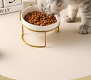 CeramBowl™ | Tigela Dupla de Cerâmica para Ração e Água de Gatos e Cães