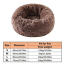 DonutBed™ | Cama Redonda Donut de Pelúcia Quente para Cães e Gatos