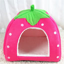 StrawCave™ | Casinha Dobrável de Inverno com Almofada Removível para Gatos e Cães
