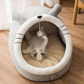 DreamCave™ | Cama Caverna Dobrável Removível com Estampa Cartoon para Pets