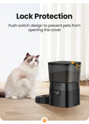 AutoFeed™ | Comedouro Automático Inteligente com Controle por Botão para Gatos e Cães