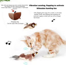 ChirpBird™ | Pássaro Simulado Recarregável com Som e Movimento para Gatos — Toque Ativa