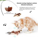 ChirpBird™ | Pássaro Simulado Recarregável com Som e Movimento para Gatos — Toque Ativa