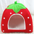 StrawCave™ | Casinha Dobrável de Inverno com Almofada Removível para Gatos e Cães