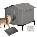 OutdoorCave™ | Casinha Impermeável Quente para Gatos e Cães ao Ar Livre — Inverno