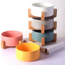 CeramSet™ | Conjunto Duplo de Tigelas de Cerâmica Autômontável para Gatos