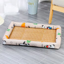 RattanCool™ | Tapete Sofá em Rattan Trançado para Gatos e Cães — Refrescante no Verão