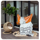 RoundHang™ | Hammock Redondo Semiaberto em Rattan para Gatos — Verão e Inverno