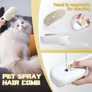 SteamGroom™ | Escova de Vapor Elétrica com Spray para Gatos e Cães