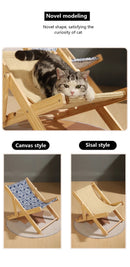 ReclineKat™ | Sofá Reclinável de 4 Posições com Arranhador Sisal para Gatos