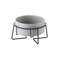 StandBowl™ | Conjunto Duplo de Tigelas de Cerâmica com Suporte para Gatos e Cães
