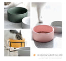StandBowl™ | Conjunto Duplo de Tigelas de Cerâmica com Suporte para Gatos e Cães