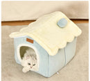 FoldHouse™ | Casinha Dobrável Removível e Lavável para Gatos e Cães de Pequeno Porte