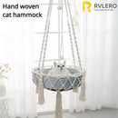 RopeSwing™ | Hammock Suspenso de Corda de Algodão Trançada para Gatos — Interior