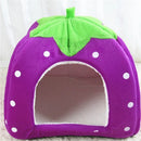 StrawCave™ | Casinha Dobrável de Inverno com Almofada Removível para Gatos e Cães