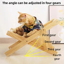 ReclineKat™ | Sofá Reclinável de 4 Posições com Arranhador Sisal para Gatos