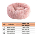 DonutBed™ | Cama Redonda Donut de Pelúcia Quente para Cães e Gatos