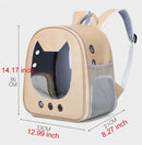 LuxCarry™ | Mochila Transportadora Transparente em Couro PU para Gatos e Cães