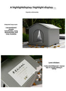 OutdoorWarm™ | Casinha Impermeável Dobrável para Gatos e Cães ao Ar Livre — Inverno
