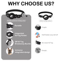 SmartTag™ | Coleira para Gatos com Suporte AirTag e QR Code de Identificação