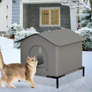 OutdoorCave™ | Casinha Impermeável Quente para Gatos e Cães ao Ar Livre — Inverno