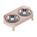 CervicalDuo™ | Conjunto Duplo de Tigelas em Aço Inox com Proteção Cervical para Pets