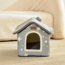 FoldHouse™ | Casinha Dobrável Removível e Lavável para Gatos e Cães de Pequeno Porte