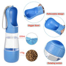 AquaGo2™ | Garrafa de Água Portátil 2 em 1 com Comedouro para Pets em Viagem
