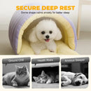 WarmCave™ | Cama Fechada de Pelúcia Térmica com Capa Removível para Gatos e Pets Pequenos
