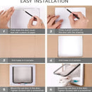 FlipSafe™ | Porta Basculante em PVC com Trava 4 Vias para Pets