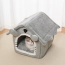 CaveSofa™ | Casinha Sofá Dobrável Removível e Lavável para Gatos e Cães — Conforto Total