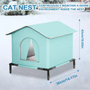 OutdoorCave™ | Casinha Impermeável Quente para Gatos e Cães ao Ar Livre — Inverno