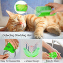 CornerGroom™ | Escova de Canto com Pente Removível para Gatos