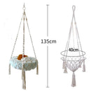 RopeSwing™ | Hammock Suspenso de Corda de Algodão Trançada para Gatos — Interior