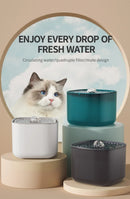 AquaCircle™ | Bebedouro Elétrico 3L com Recirculação Automática e Filtro para Gatos