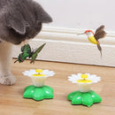 FlutterBug™ | Borboleta Elétrica Rotativa para Gatos — Movimento Aleatório e Cores Vivas