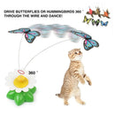 FlutterBug™ | Borboleta Elétrica Rotativa para Gatos — Movimento Aleatório e Cores Vivas